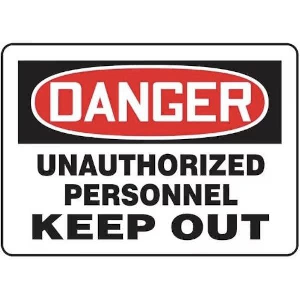 Accuform OSHA DANGER SAFETY SIGN UNAUTHORIZE MADM067XP MADM067XP - main